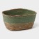 Basket for storage ladled handmade LADOOM "Leo", 25 × 18 × 12 cm, green color