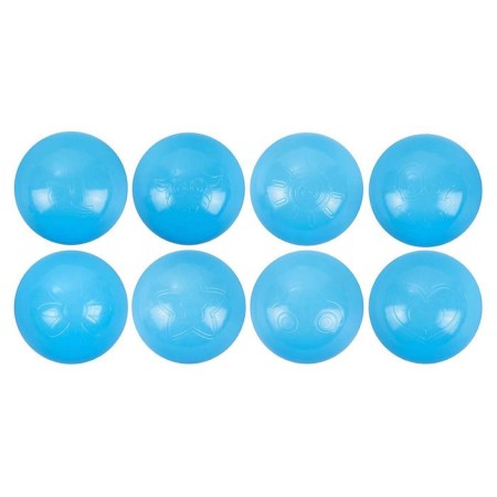 Balls for a dry pool with a pattern, ball diameter 7.5 cm, set 500 pieces, blue color-3