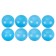 Balls for a dry pool with a pattern, ball diameter 7.5 cm, set 500 pieces, blue color