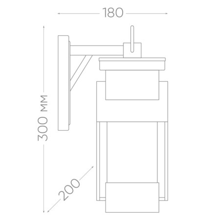 Sadovo-park lamp Feron PL530, IP44, E27, 60 W, 180x200x340 mm, black color-5
