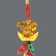 Plastic suspension, textiles "Golden fish on an ingot of iambic with peanuts" 25 cm