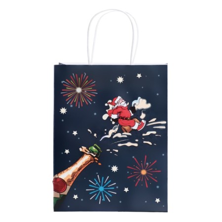 New Year. Package Paper gift New Year craft, "Santa Claus", 27 x 21 x 11 cm.-1