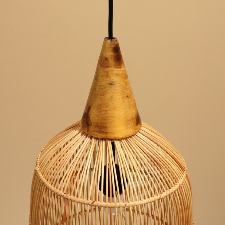 Ceiling Lamp from Rotan "Andreas", 1 × 120 W, E27, 30 × 30 × 60 cm-3