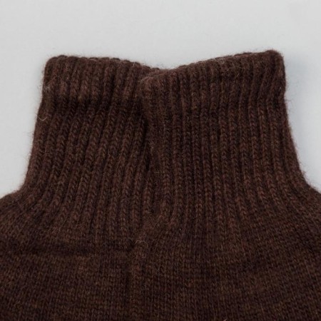 Male gloves from Mongolian wool, chocolate color, size 20-24-1
