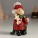 Souvenir Polystone "Mouse in a red cap with a gingerbread and a gift" 5.5x4.5x11 cm