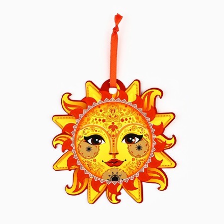 Cardboard suspension with a stamp-layer "Sun", 13 x 13 cm-1