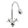 Kitchen mixer Zein Z25120101, flexible spout, crane boux brass 1/2 ", chrome