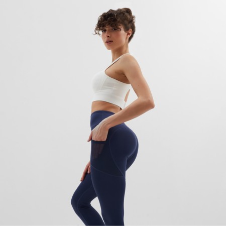 Leggings Sports Minaku: Sportly; Blue color, river 42-2