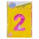 Foil ball 40 “number 2”, heart, individual packaging, pink color
