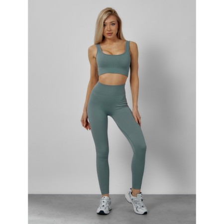 Sports suit female, size 46, turquoise color-2