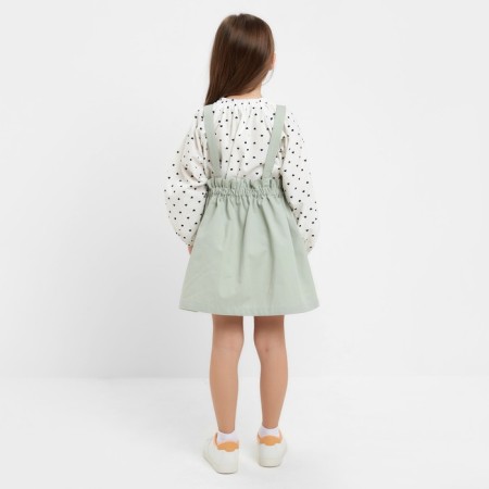 Skirt for Minaku Girls Color light green, height 98 cm-2