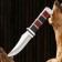 Hunting knife "checkers" 19.5cm, blade 105mm/2.3mm