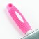 Pudder without drops with a corrugated rubber pen 9 x 15 cm, white-pink