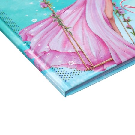 Universal diary for grades 1-11 of "Fragile tenderness", solid cover, glossy lamination, sparkles, 40 sheets-2