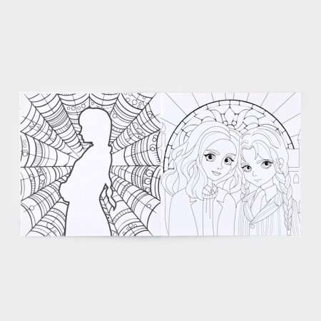 Antistress coloring "Gothic girlfriends", 21 x 21 cm-7