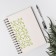 Stencil background plastic "Plant pattern" 13x13 cm