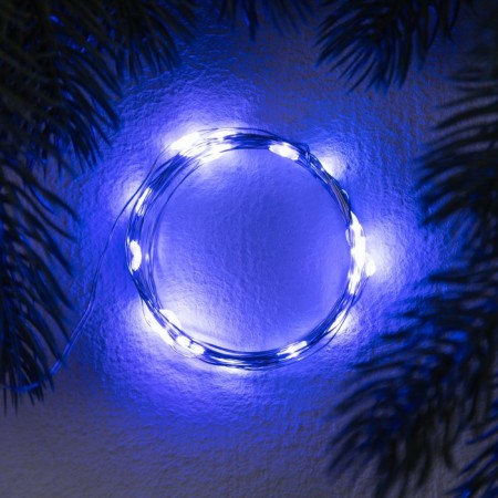 НИТЬ ROSA. IP20, 2 м, Н.С. LED(1608)-20-4.6V, AG13x3 (в компл.), 3 режима, свечение синее