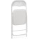Fold 1 Metal Carcass chair, metal/eco -leather, white/white 43x40x77 cm