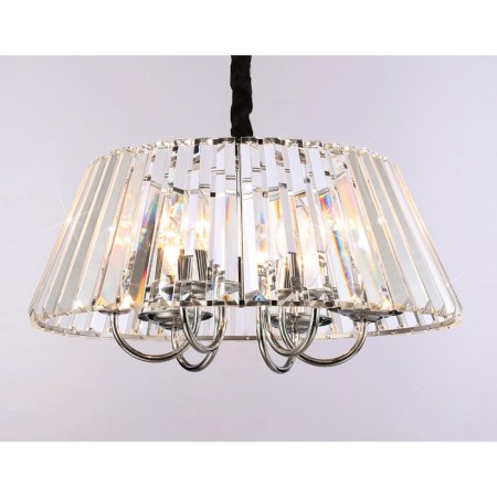 Crystal chandelier with Ambrella Light, Traditional, TR5038, E14, Color Chrome
