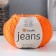 Jeans yarn 55% cotton, 45% acrylic 160m/50g (77 orange)