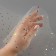 Fatin with multi -colored sparkles, 15 cm, 11 ± 1 g/sq.m, 23 ± 1 m, beige color No. 4
