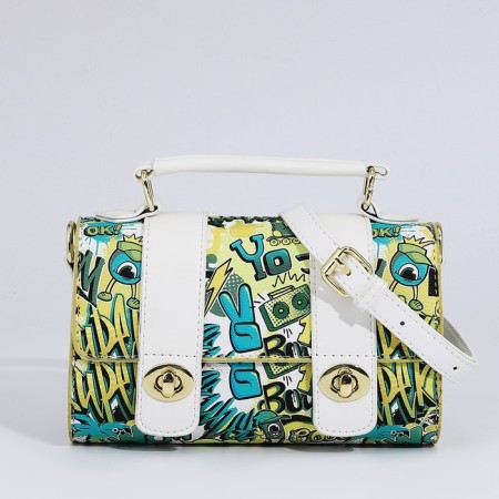 Bag-mixer on lightning, green/white color
