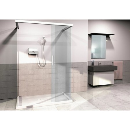 Ariston Aures S 3.5 SH PL water heater, flow, 3.5 kW, white-gray-3