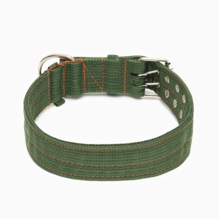The collar is four-layer, 80 x 4.9 cm, Osh 65-75 cm, polyester, green-1