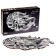 Wooden figured puzzle "Faster than the wind", black and white