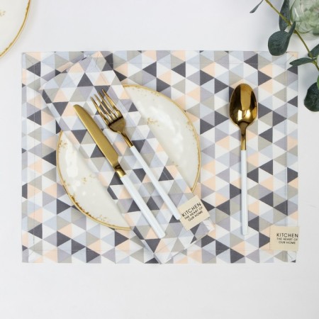 Set of napkins Ethel "Triangles" 30x40 cm - 2 pcs, 80% HL, 20% PE, satin 110 g/m2