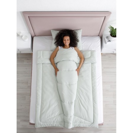Bodyline blanket, size 140x205 cm, green color-4