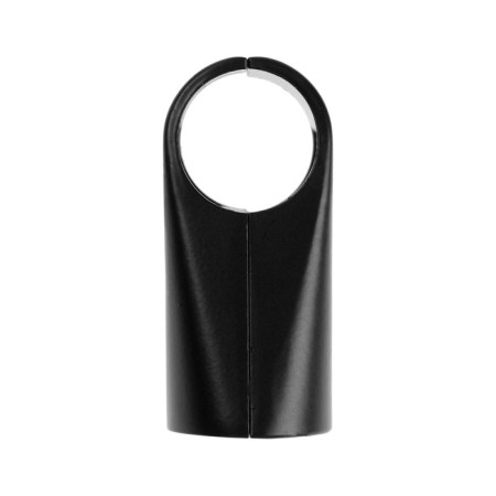 T-shaped connector of two pipes, d = 25 mm, end, black color-2