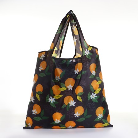 Household bag without fastening, folding, black color-1
