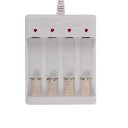 Luazon charger for 4 batteries AA or AAA UC-24, USB, charge current 250 mA, white-2