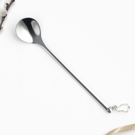 A spoon with the suspension of “Light Easter!”, 14.8 x 2.7 cm.-3