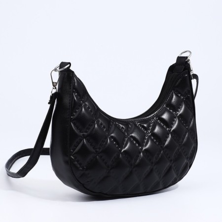 Bag-baget with a zipper, black color-1