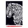 Engraving "horse" with a metallic effect of silver A5
