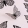 Set for decorating "Butterflies", 12 pieces, black color