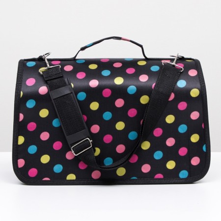 Bag - carrying for animals "peas", black, size S, 37.5 x 17 x 22 cm-3