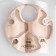 Table - a tray with a menage and folding legs "I eat, then I exist" d = 30x2.8 cm, birch