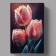 Acrylic painting "Tulip with Dew drops" 60x39.5 cm