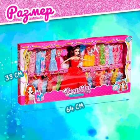 ARINA doll with a set of dresses and accessory, mix-8