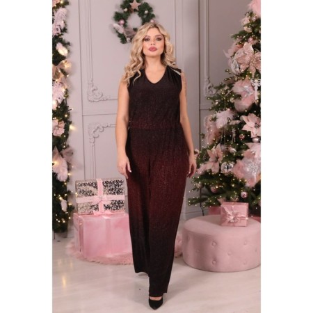 Female suit, size 52, burgundy color-7