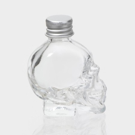 Glass jar for spices with a metal lid "Skull. Halloween ", 30 ml, 4 × 5.5 × 7 cm-1