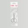 Scissors are manicure, for cuticles, bent, narrow, 8.5 cm, silver color