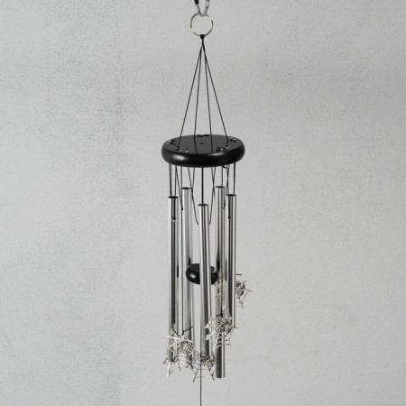 Wind Music Metal "Spider on the Web" 5 tubes 60 cm-1