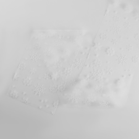 Fatin with snowflakes, 15 cm, 11 ± 1 g/sq.m, 9.1 ± 0.5 m, white color No. 1-3
