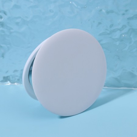 Folding mirror, D 7.5 cm, white color-4