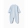 Overalls for a boy with closed legs, blue color, height 68 cm