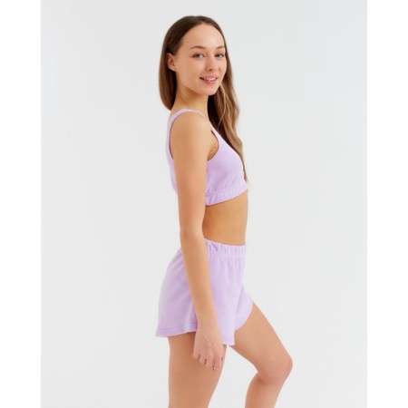 Female set (top, shorts) minku: Home Collection, Lilac color, size 44-2